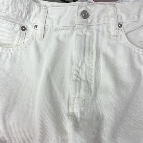 J. Crew BY453 White raw hem denim Pencil skirt New size 30 - Picture 5 of 9